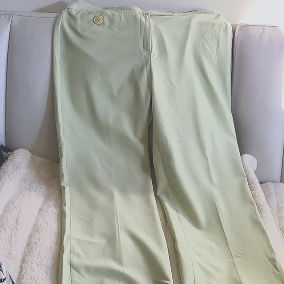 ALDO TREVI Mint Green Slacks Size 10 - Picture 2 of 8